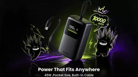 Sharge HyperTower 45: automotive-grade cells and a built-in cable in a $40 power bank