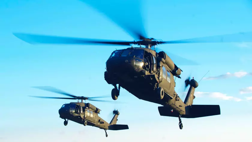 В Кентукки столкнулись два военных вертолёта HH-60 Black Hawk Армии США