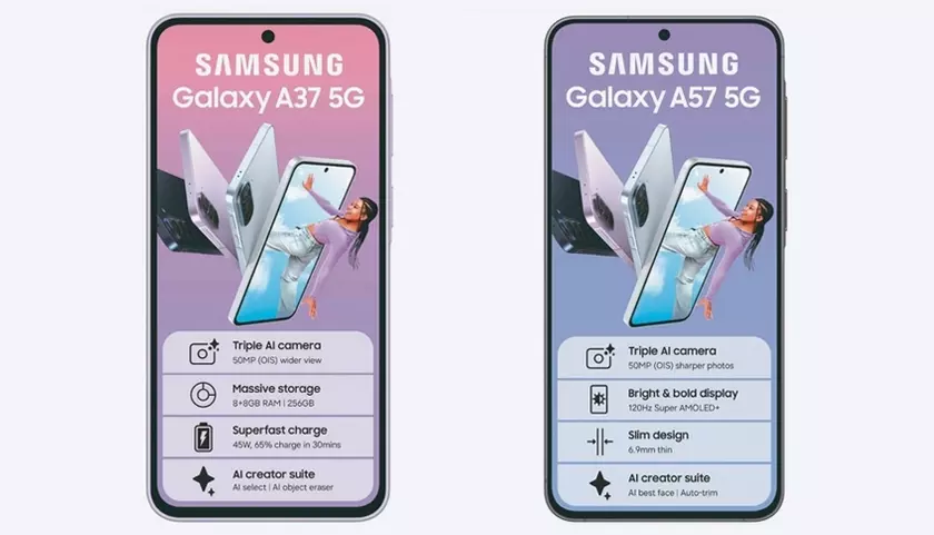 Скриншоты с характеристиками новых смартфонов Samsung