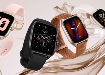 Amazfit GTS 4 - AMOLED screen, heart rate and saturation monitoring, GPS and 150 sport modes for €200
