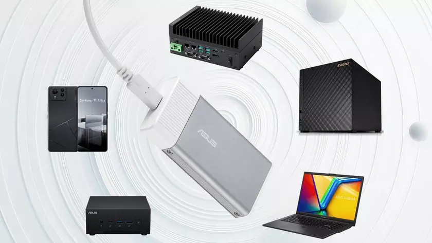 Внешний ИИ-ускоритель Asus UGen300 в металлическом корпусе