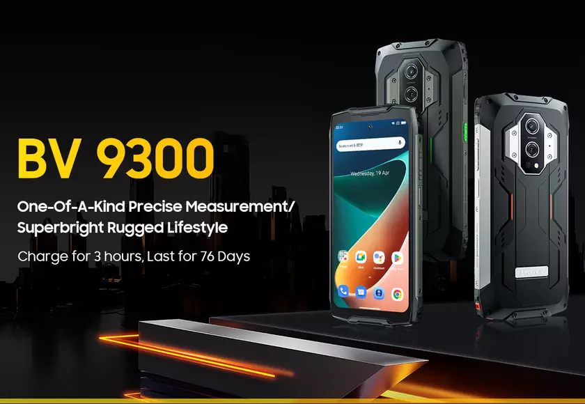 Blackview BV9300 – 15 080 мА*ч, 21 ГБ оперативной памяти, лазерный дальномер и защищённый корпус за $220