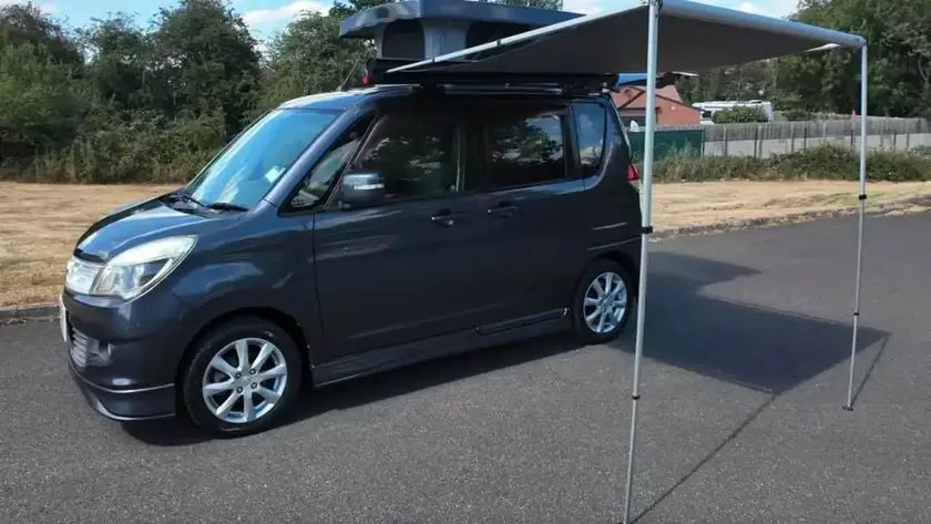 Микрокемпер Mitsubishi Delica D2 с поднятой крышей
