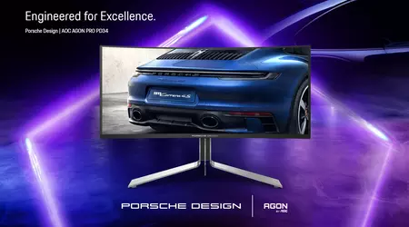 AGON PRO PD34: Новий ігровий монітор QD-OLED від AOC і Porsche Design на основі дизайну Porsche 911