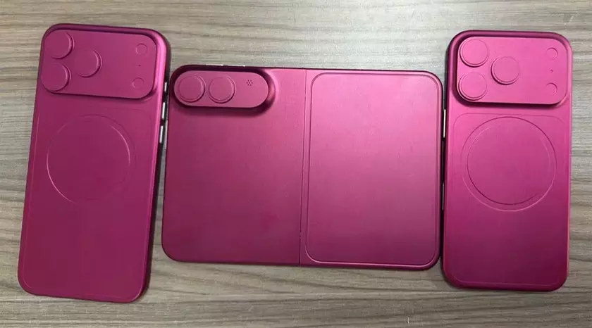 Макеты iPhone Fold и iPhone 18 Pro