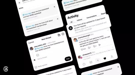 Threads introduces a feature that allows changing recommendations by addressing the algorithm