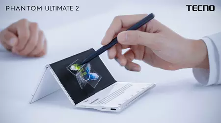 Tecno показала концепт Phantom Ultimate 2: смартфон, який складається втроє