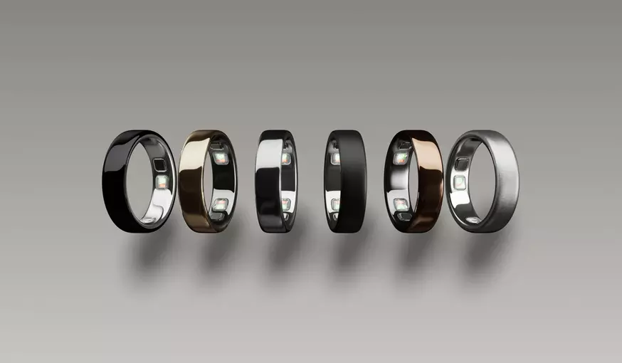 Available finishes for the Oura Ring 5. Image: Oura Ring