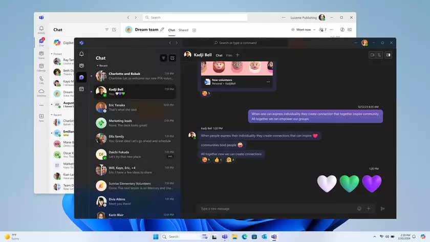 Стало доступно единое приложение Microsoft Teams для учебных и рабочих учетных записей
