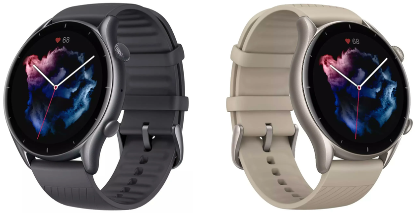Amazfit GTR 3 и GTR 3 Pro – Zepp OS, экраны AMOLED, защита от воды, SpO2 и до 35 дней автономной работы по цене от $180