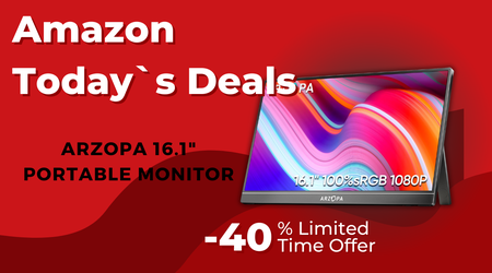 ARZOPA 16.1" Portable Monitor – Over $50 Off on Amazon!