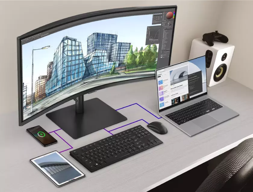 34”, WQHD+, 100 Гц и 1000R – Samsung анонсировала в Европе изогнутые мониторы ViewFinity S6