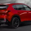 Mazda CX-5 against the backdrop of a city street (thumbnail)