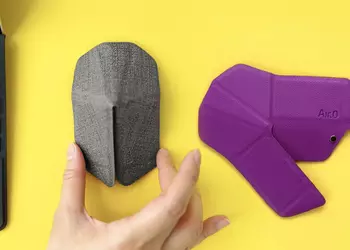 Air.0 - a unique origami mouse less than 0.5 cm thick that folds in a second and runs on a single charge for 3 months