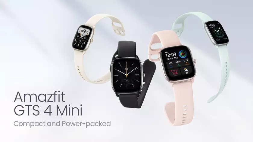 Amazfit GTS 4 Mini: AMOLED-дисплей, GPS, автономность до 45 дней и поддержка Amazon Alexa за $99