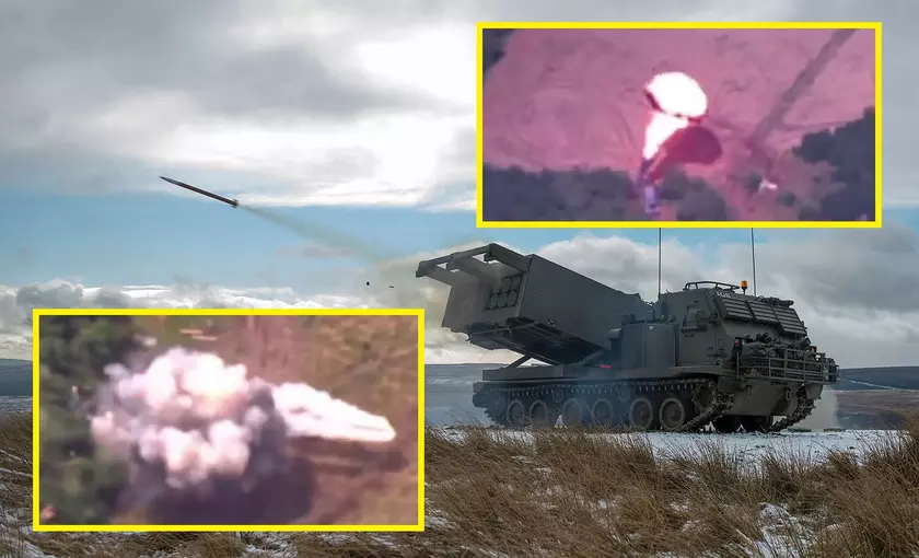 HIMARS/MLRS уничтожил высокоточными снарядами GRMLS российские реактивные системы залпового огня «Ураган» и «Град»