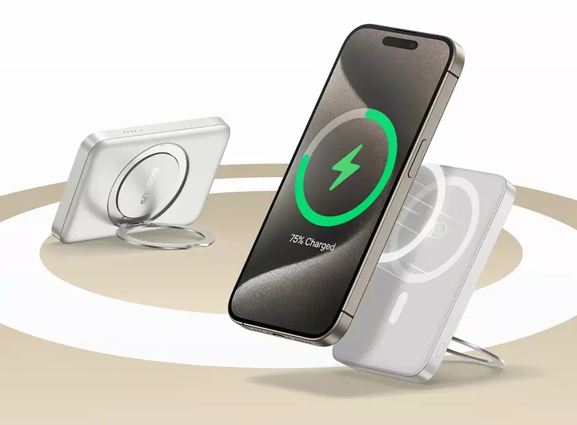 Baseus анонсировала Magnetic Rotating Stand Power Bank с объёмом 5000 мАч и мощностью 20 Вт 