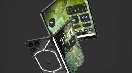 Дизайнер уявив складний смартфон Nothing Fold (1) з оригінальним hinge та трьома камерами