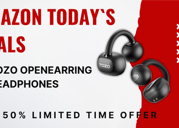 TOZO OpenEarRing Open-Ear Headphones – Now 50% Off!