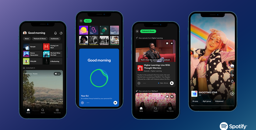 В стиле TikTok и YouTube: Spotify анонсировала крупный редизайн приложения