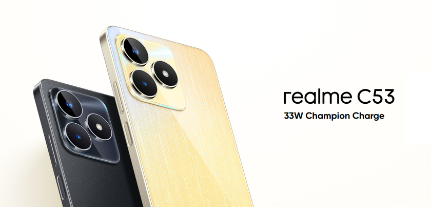 realme C53 – Unisoc T612, 90-Гц экран IPS, 50- МП камера и Android 13 по цене $120