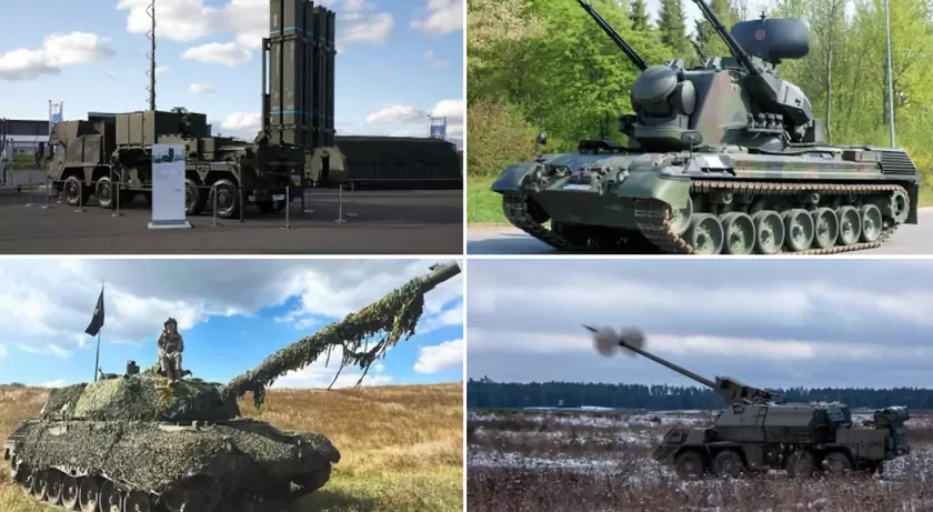 ЗРК IRIS-T SLM, танки Leopard 1A5, БМП Marder и другое вооружение: Германия рассказала, что планирует передать Украине в 2024 году на сумму 7.5 млрд евро