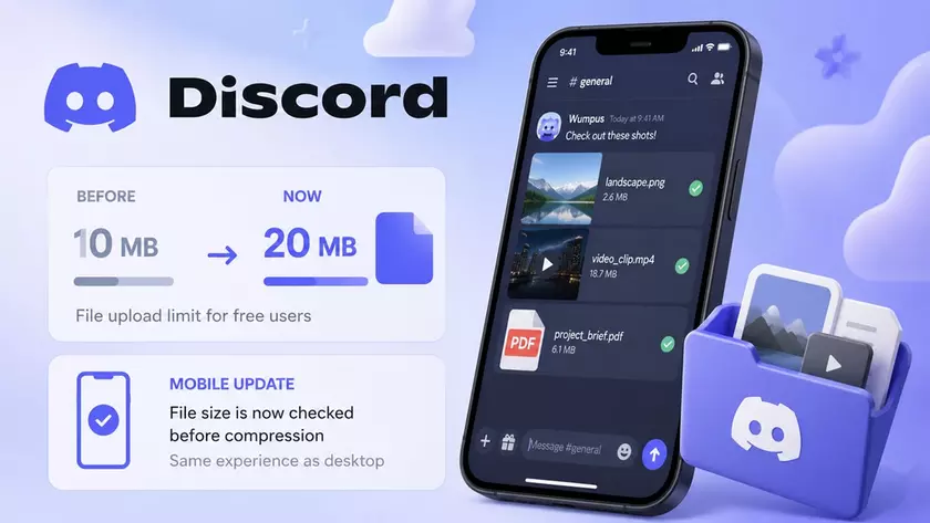Логотип Discord на абстрактном фоне