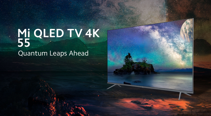 Xiaomi Mi QLED TV 4K: безрамочный 55-дюймовый смарт-телевизор с чипом MediaTek и Android TV 10 на борту за $745