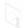 Samsung Galaxy Z Flip 7 design, 3D view from the telephoto camera