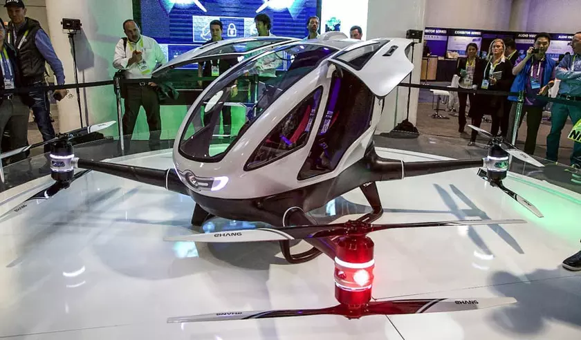 Беспилотный дрон-такси Ehang 184 будет доставлять искусственные органы