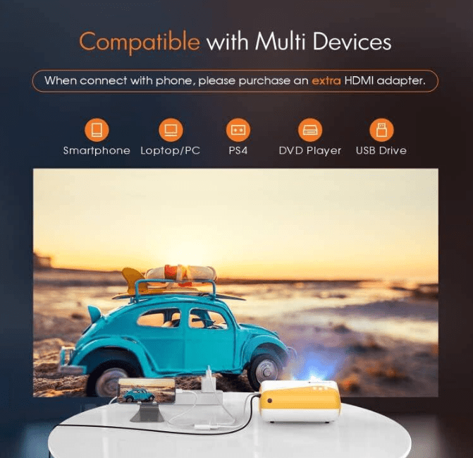‎‎AuKing W29 HD Projector