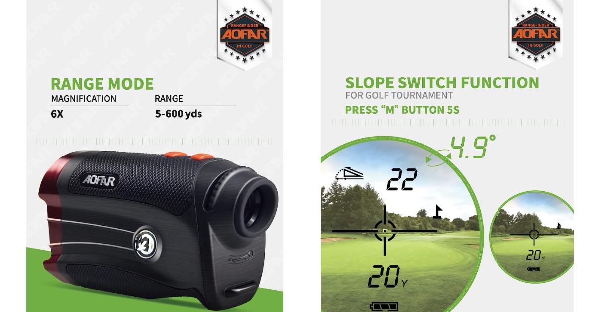 AOFAR GX-2S golf rangefinders under $200