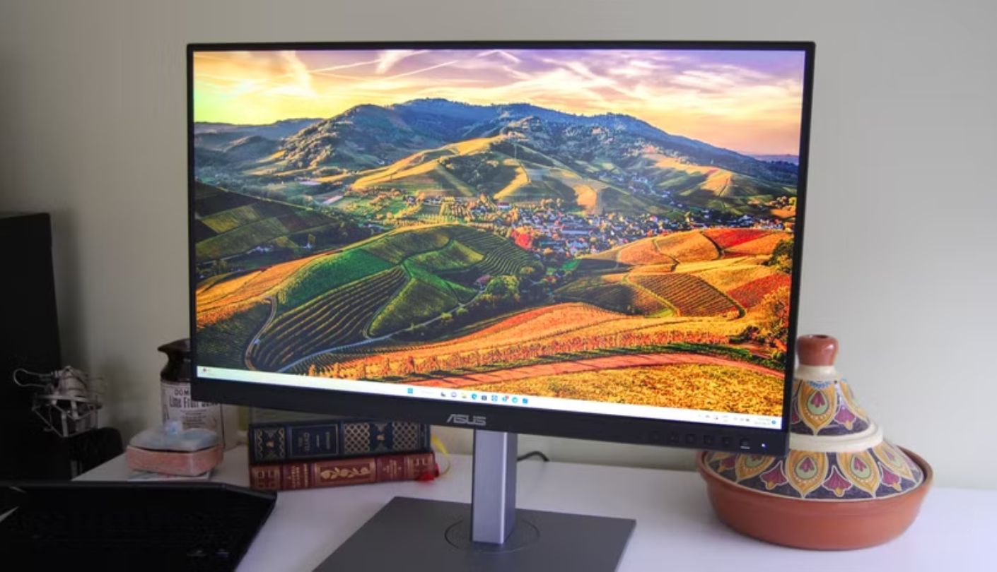 ASUS ProArt Display PA278CV monitor with integrated speakers