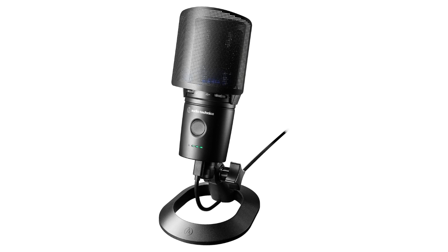 Audio-Technica AT2020USBXP microphone for podcasting at home