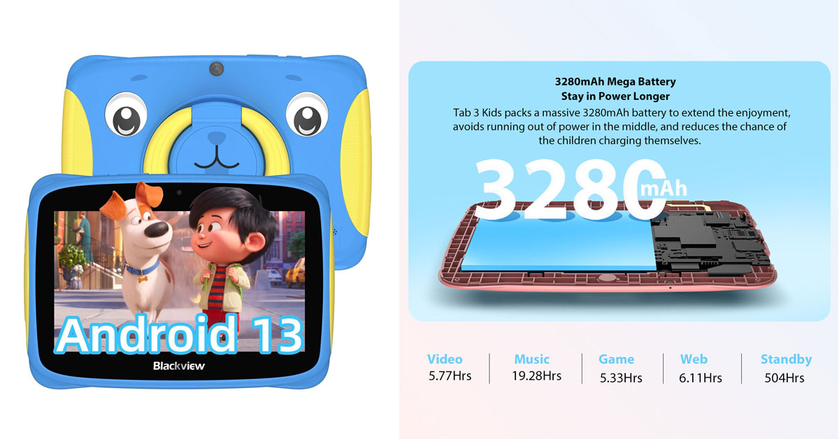 Blackview Tab 3 Kids tablette pour enfant de 10 ans