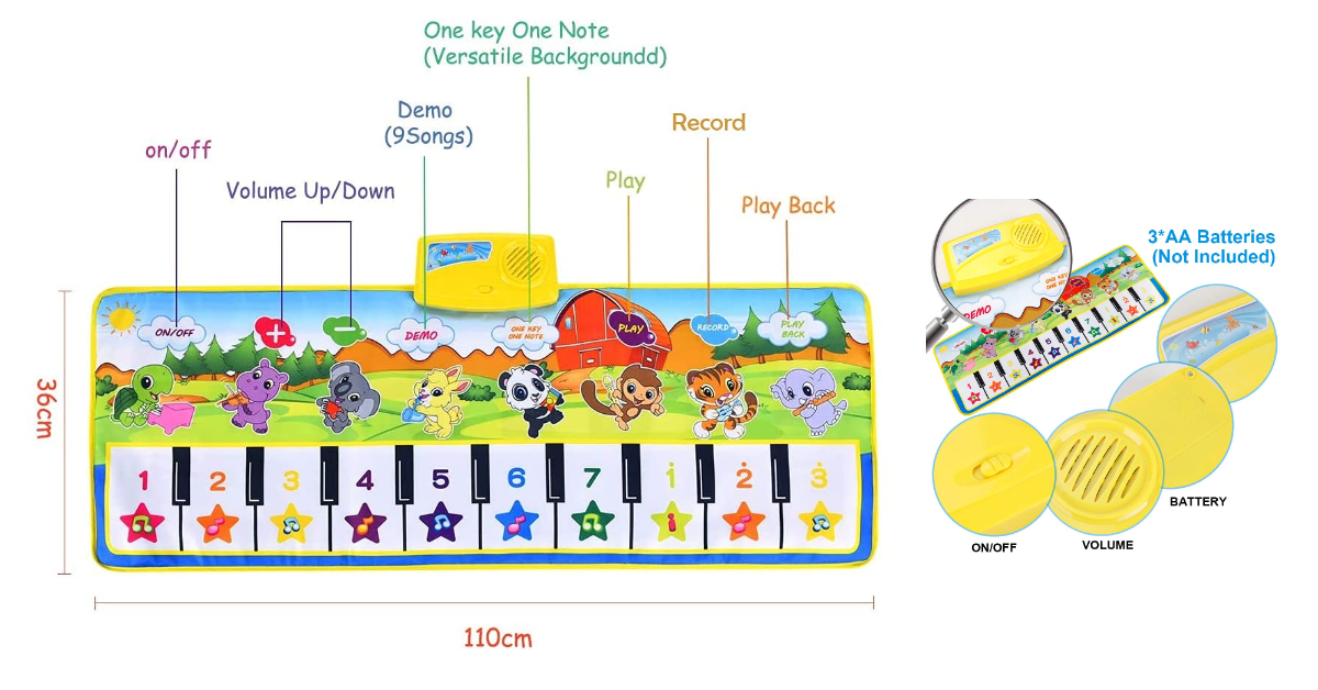 EXTSUD Piano Mat meilleur tapis de danse