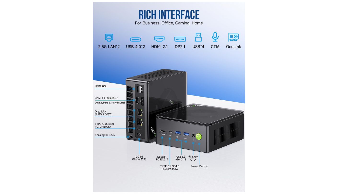 GMKtec K8 Plus mini pc for 4k streaming
