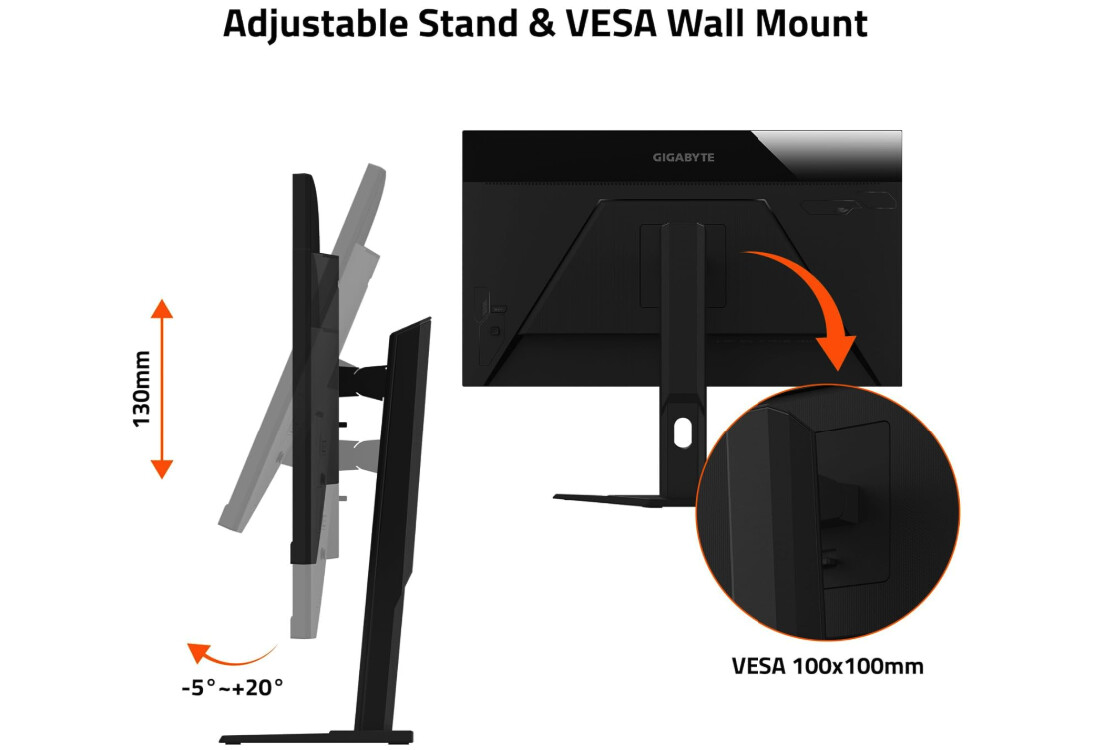 Moniteur de jeu 1440p abordable GIGABYTE M27Q