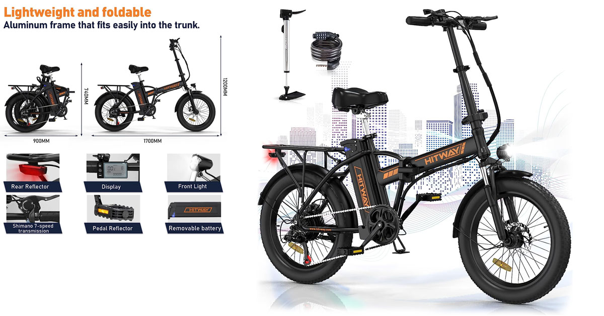 Vélo électrique HITWAY meilleur vélo électrique pour la livraison de nourriture