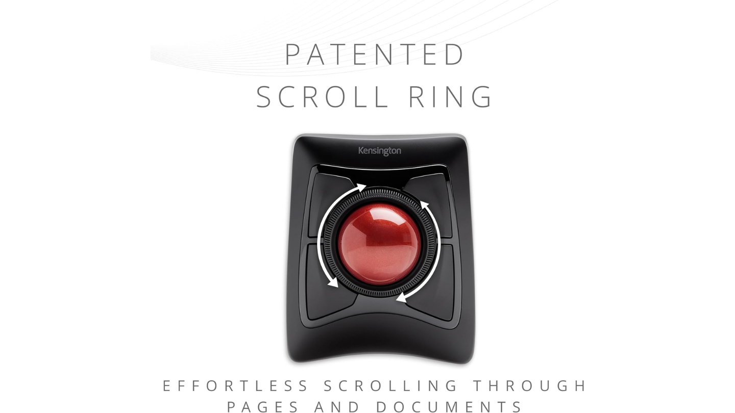 Souris trackball Kensington Expert pour de longues sessions de travail