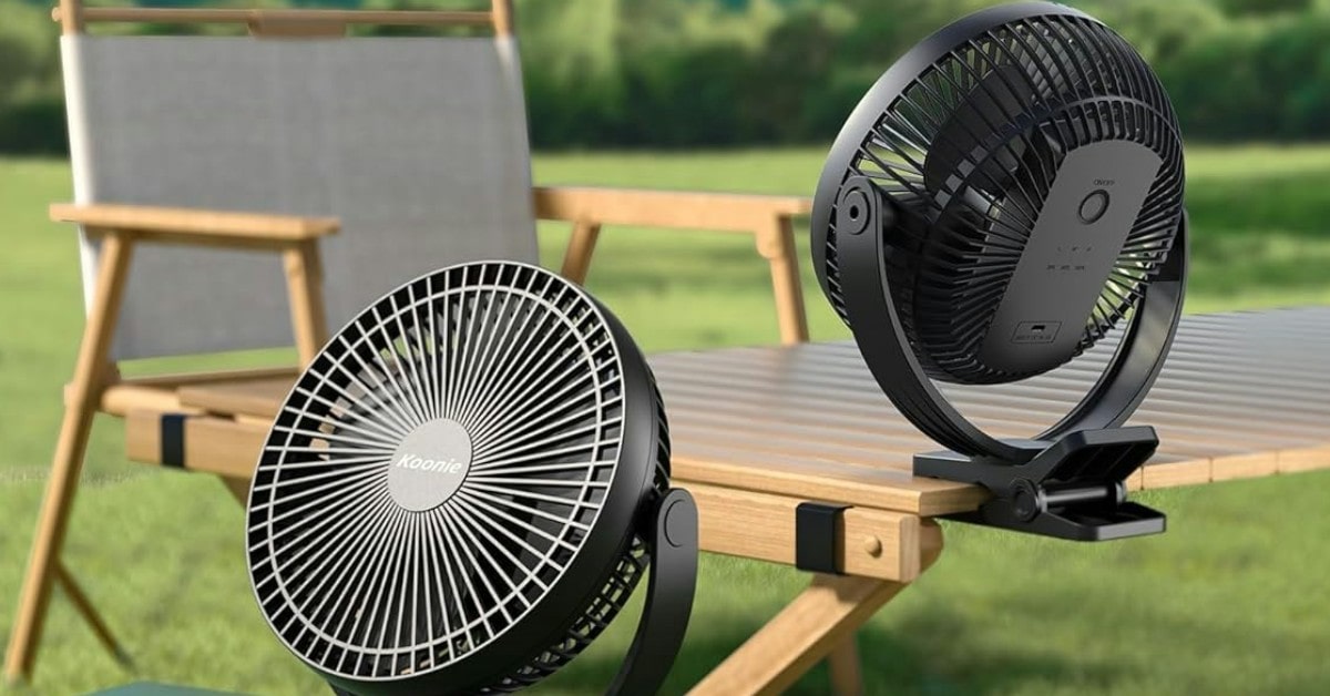 Ventilateur portable Koonie pour voiturette de golf