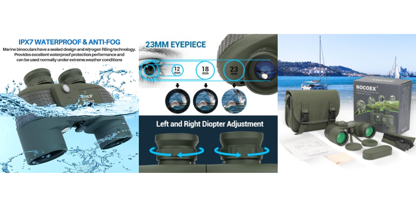 NOCOEX 10X50 best binoculars for cruising