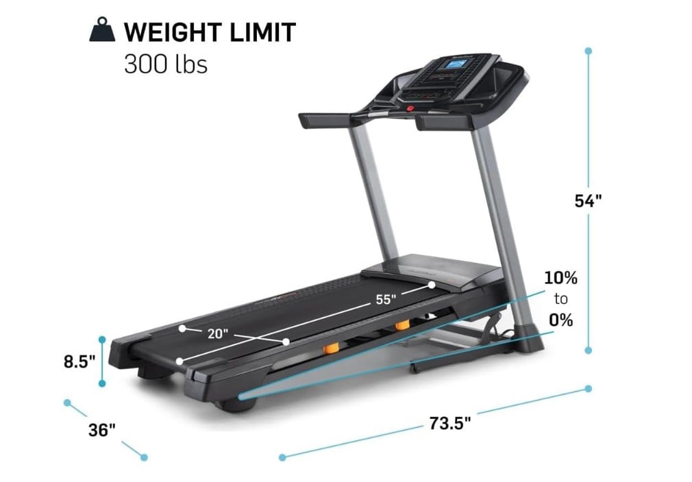 NordicTrack T Series Tapis roulant moins de 1000€