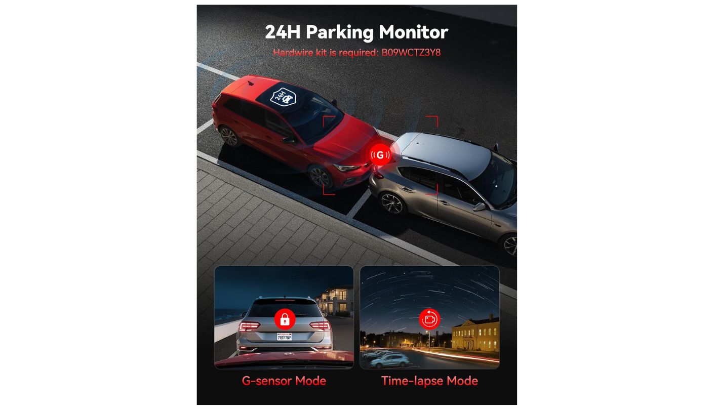 REDTIGER F7NP parking mode dash cam