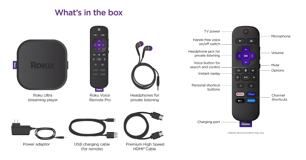 Roku Ultra Streaming Device appareil de streaming pour projecteur