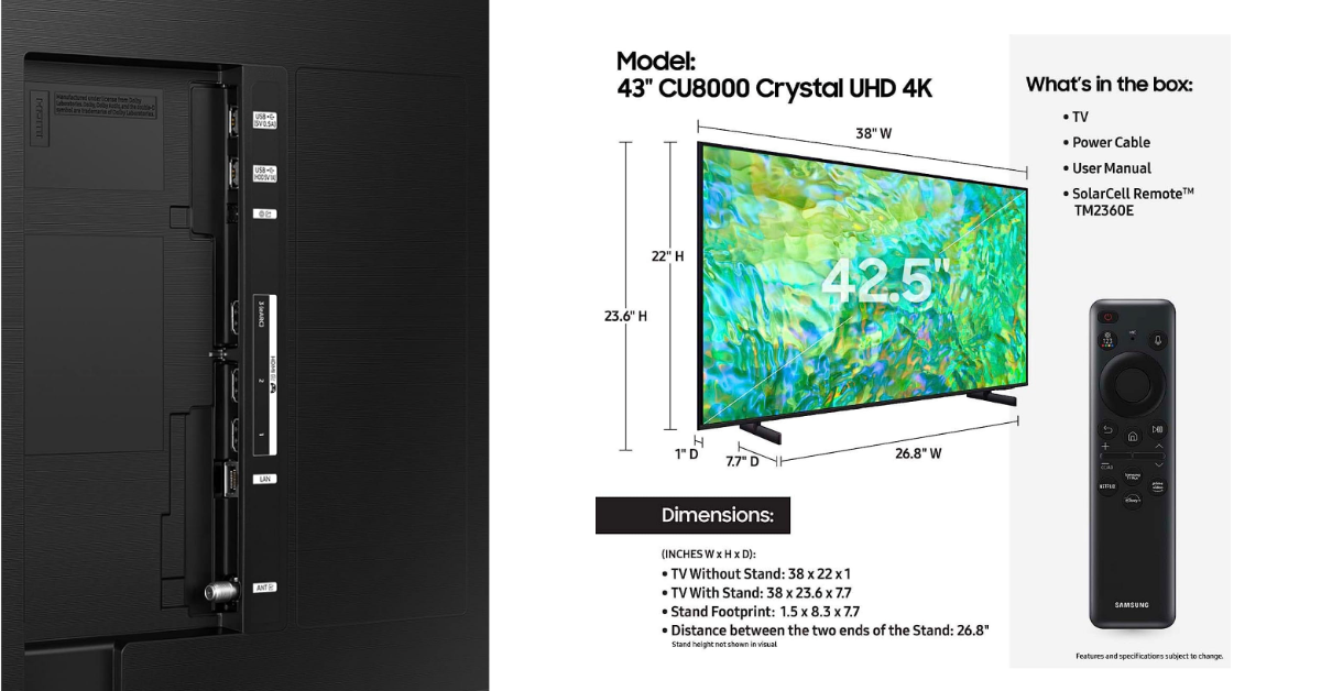 SAMSUNG Class Neo QLED QN90B television for seniors