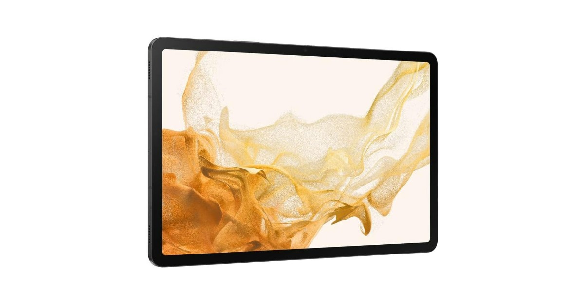 SAMSUNG Galaxy Tab S8 11” tablet with wireless charging