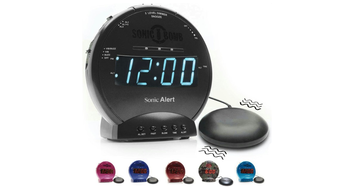 Sonic Bomb Dual Meilleur réveil pour gros dormeurs