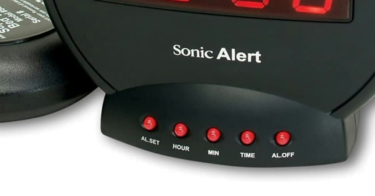 Sonic Bomb Dual Réveil puissant pour sommeil profond