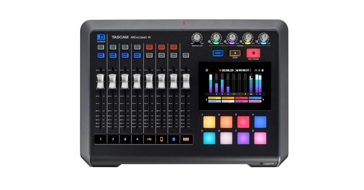 Tascam Mixcast 4 table de podcast